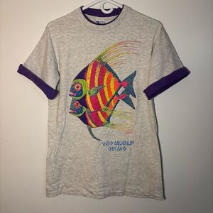 Vintage T-shirt Single Stitch 1980s Size Large